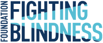 Fighting Blindness Logo showing The Foundation Fighting Blindness is committed to finding treatments and cures for inherited retinal diseases and age-related macular degeneration